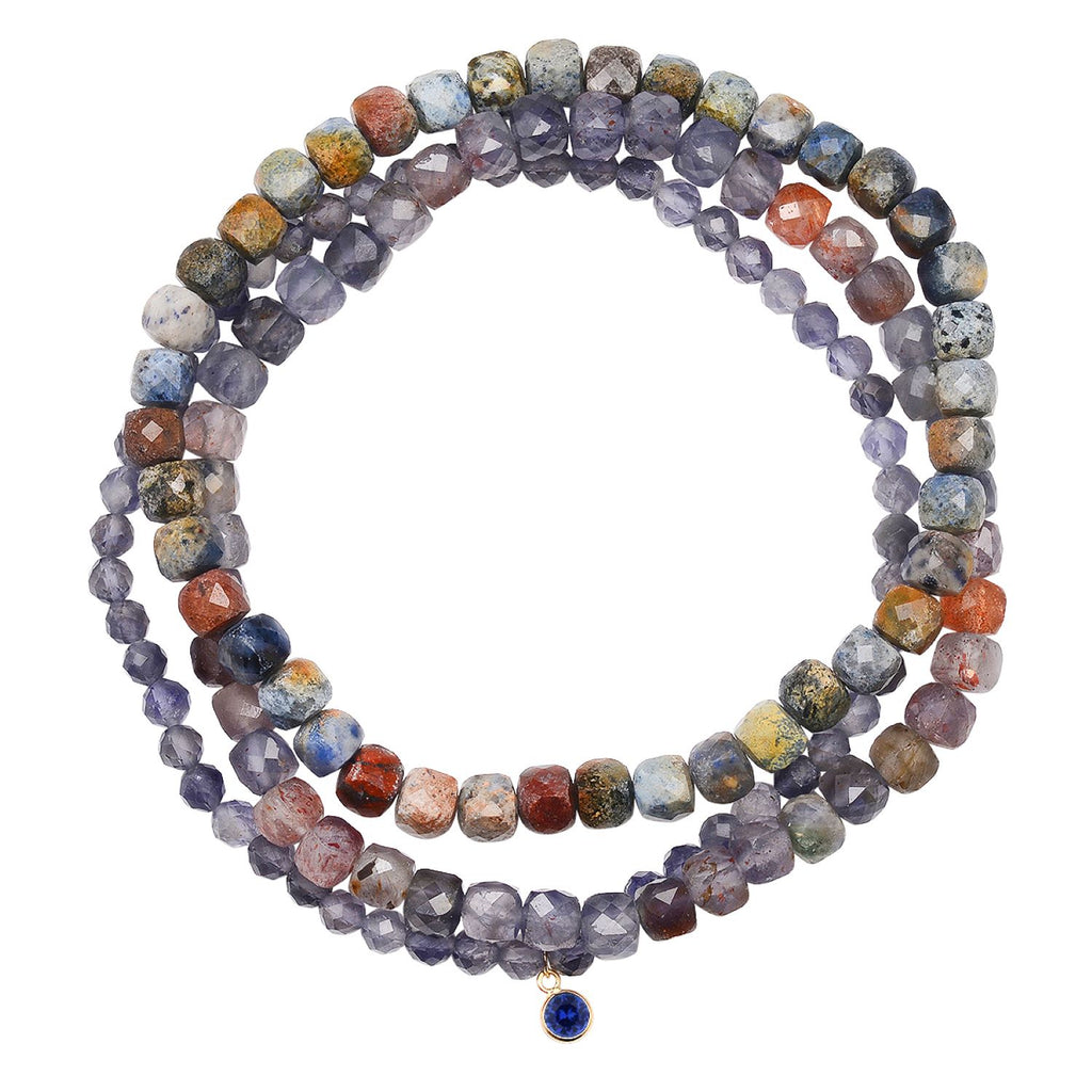 Vintage Denim Iolite Bracelets - Soul Journey Jewelry