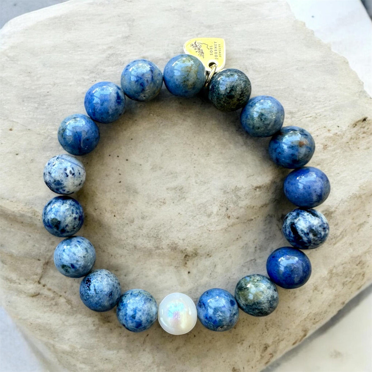 Blues Tranquility Pearl Bracelet | Soul Journey Jewelry