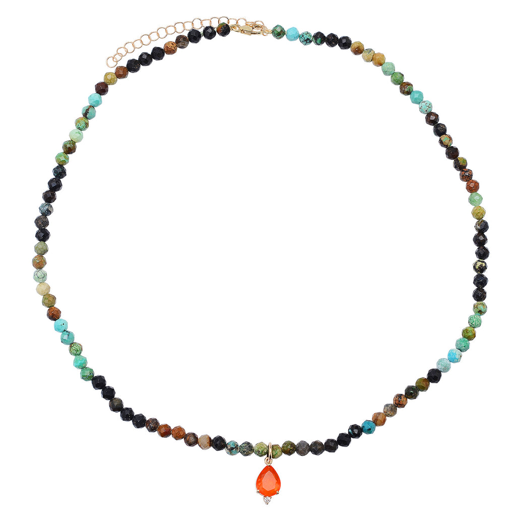 Turquoise and Ethiopian Opal Necklace - Soul Journey Jewelry