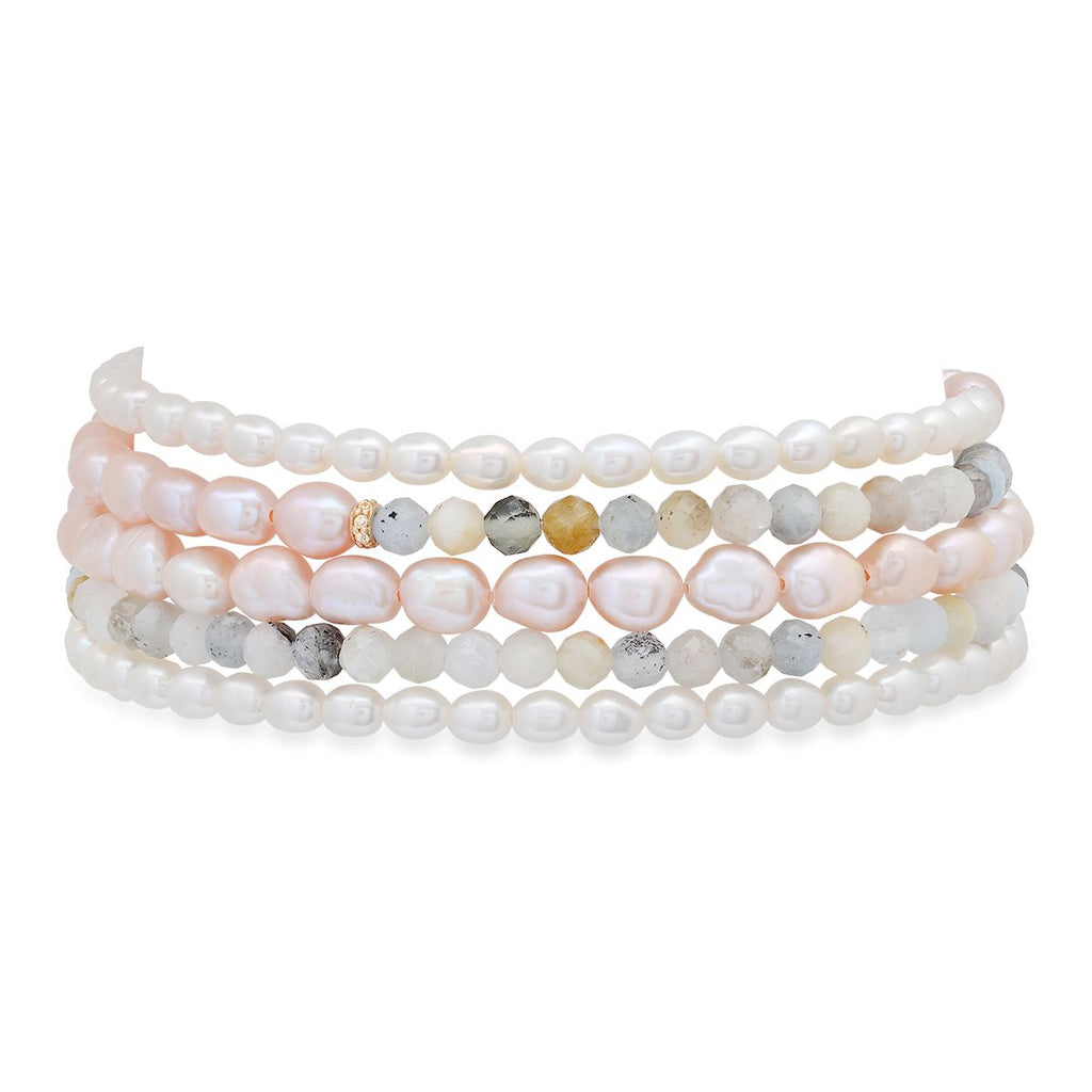 New! Avril Pastel Pearl Wrap Bracelet - Soul Journey Jewelry