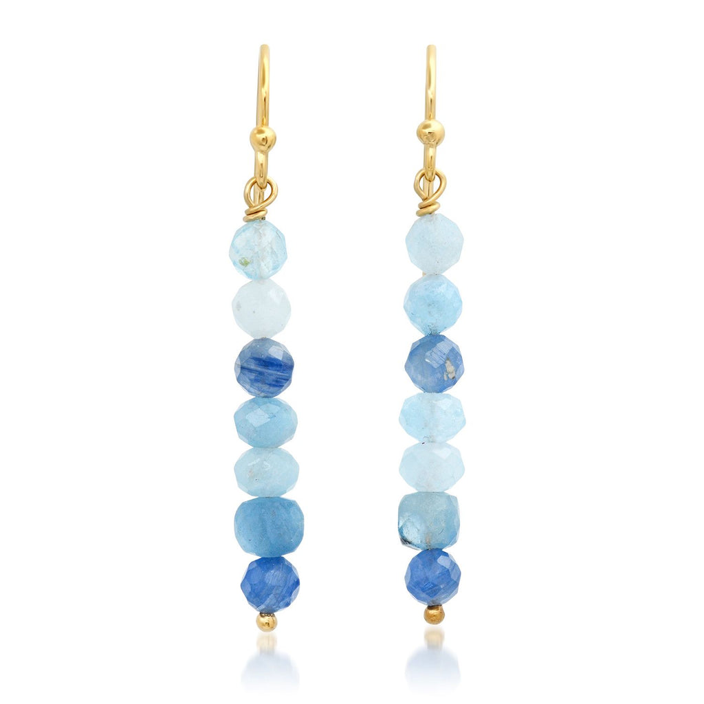 Aqua Bluemarine Earrings - Soul Journey Jewelry