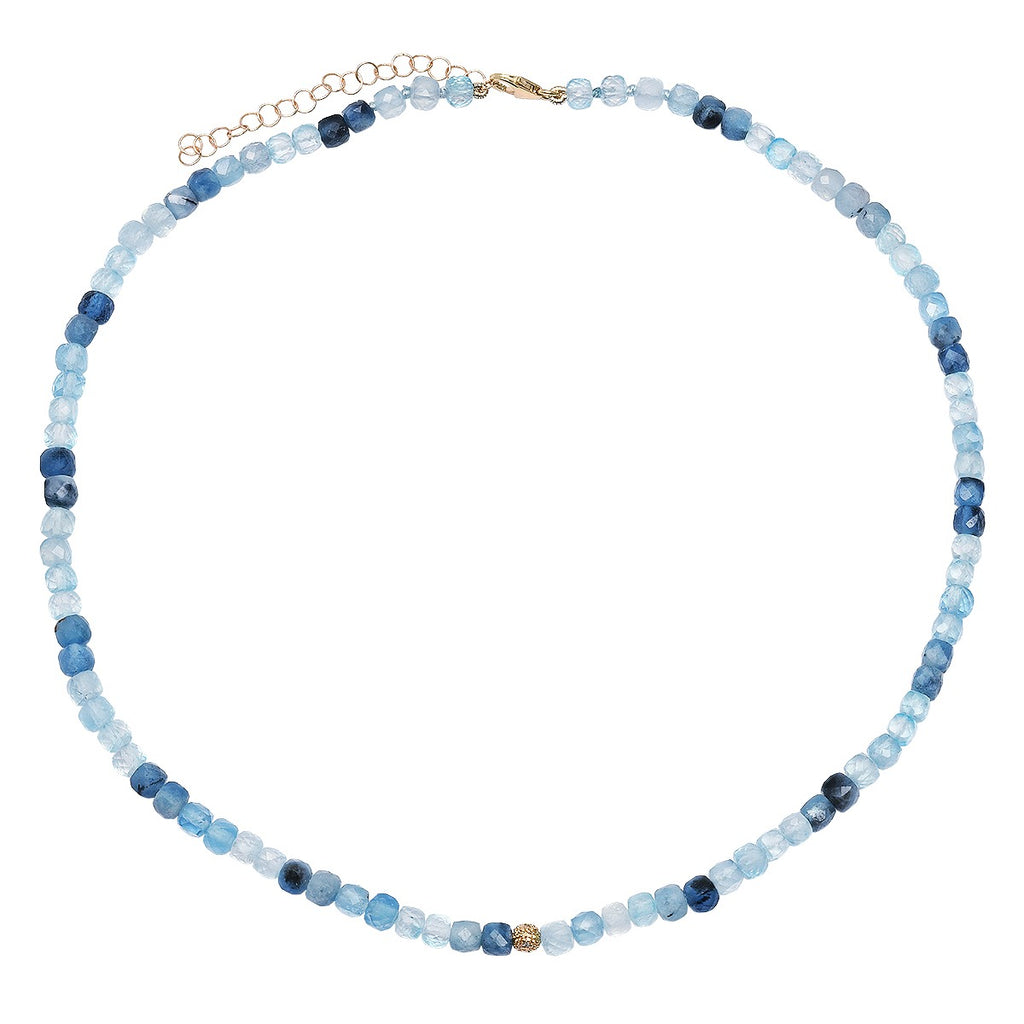 Swirling Seas Aquamarine Necklace
