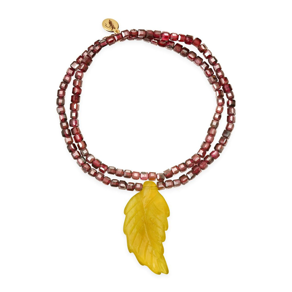 Fall Olivine and Garnet Bracelet - Soul Journey Jewelry