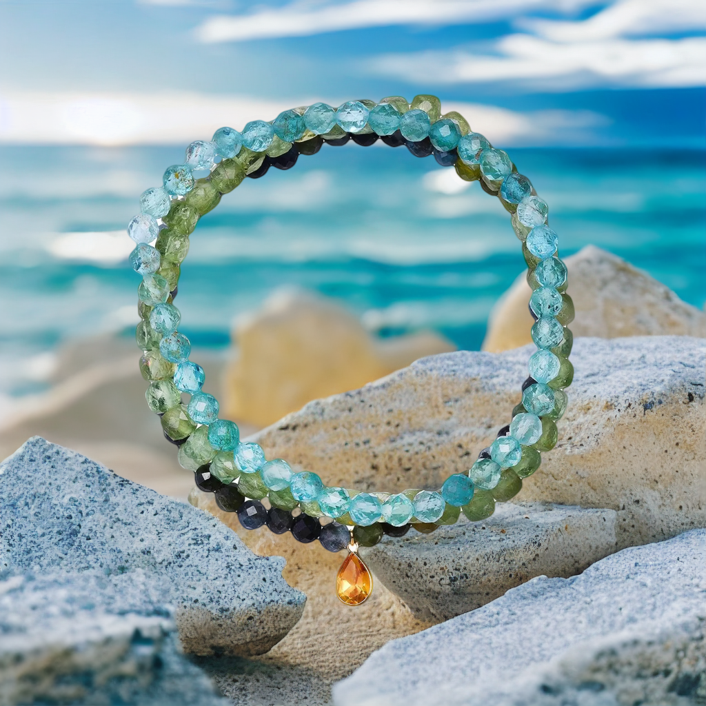 Ocean Waves Kyanite Bracelets - Soul Journey Jewelry