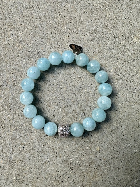 Aquamarine Blue Gemstone Bracelet