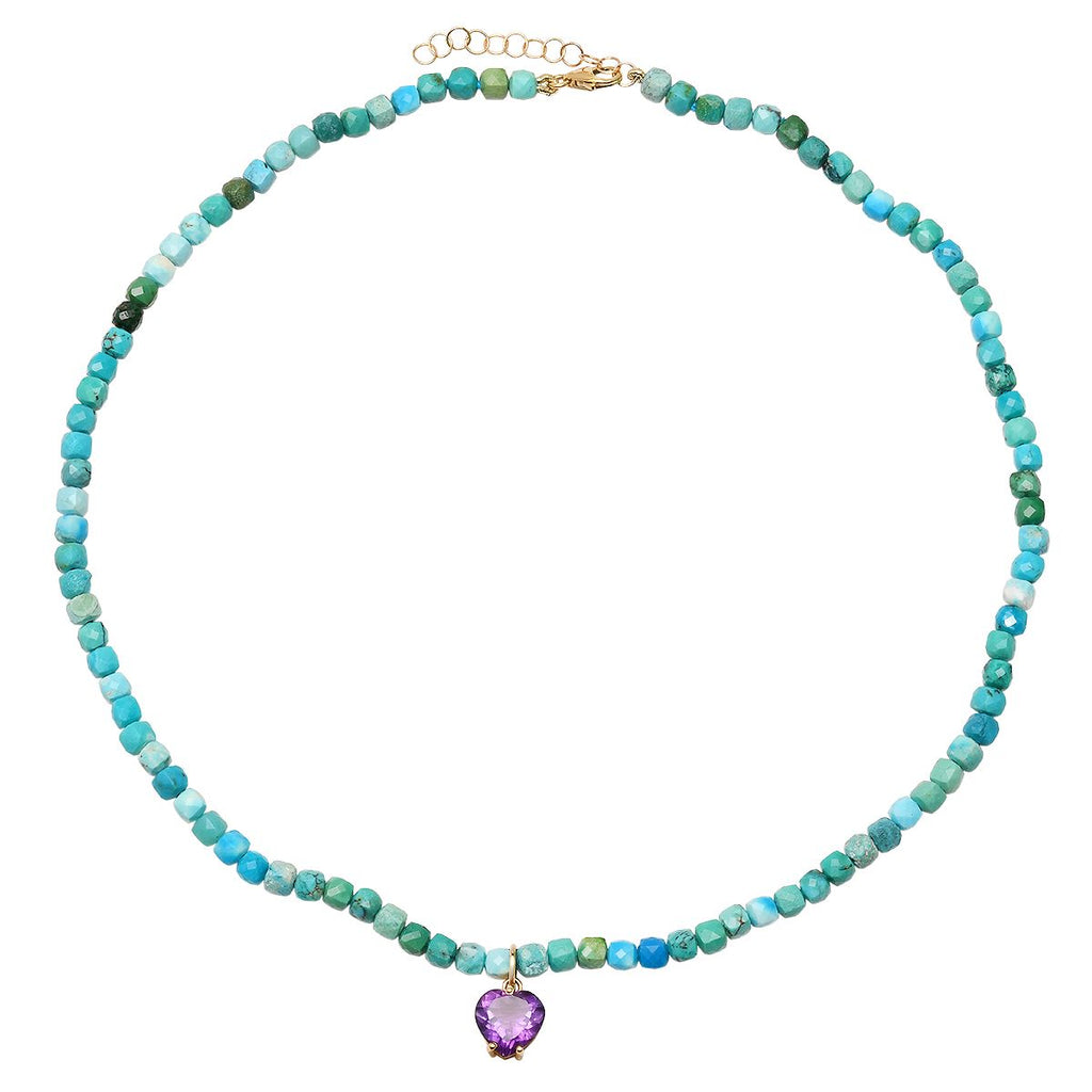 See Beauty and Feel Peace Turquoise Necklace