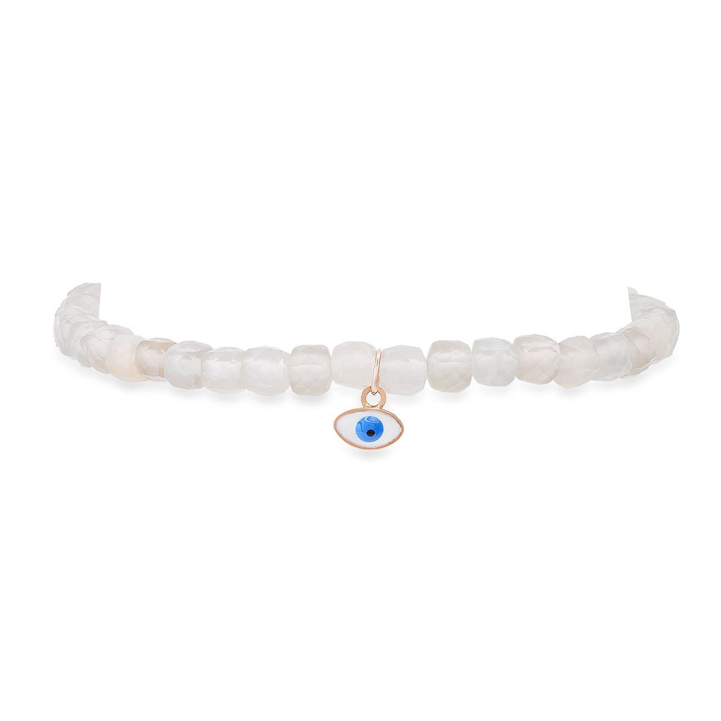 Moonstone Evil Eye Protection Bracelet - Soul Journey Jewelry