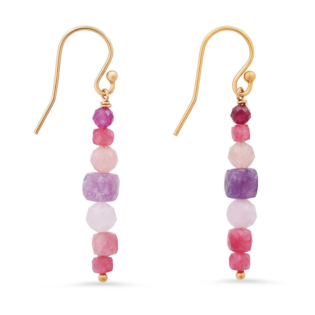 Ruby Pink Earrings - Soul Journey Jewelry