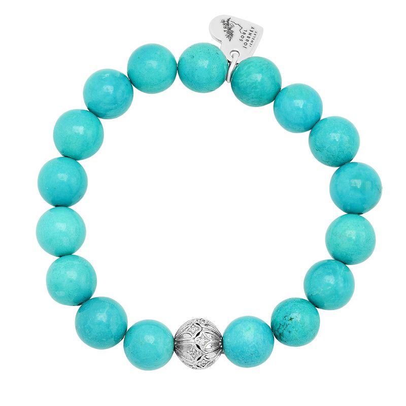 Feel Positive Turquoise Charm Bracelet