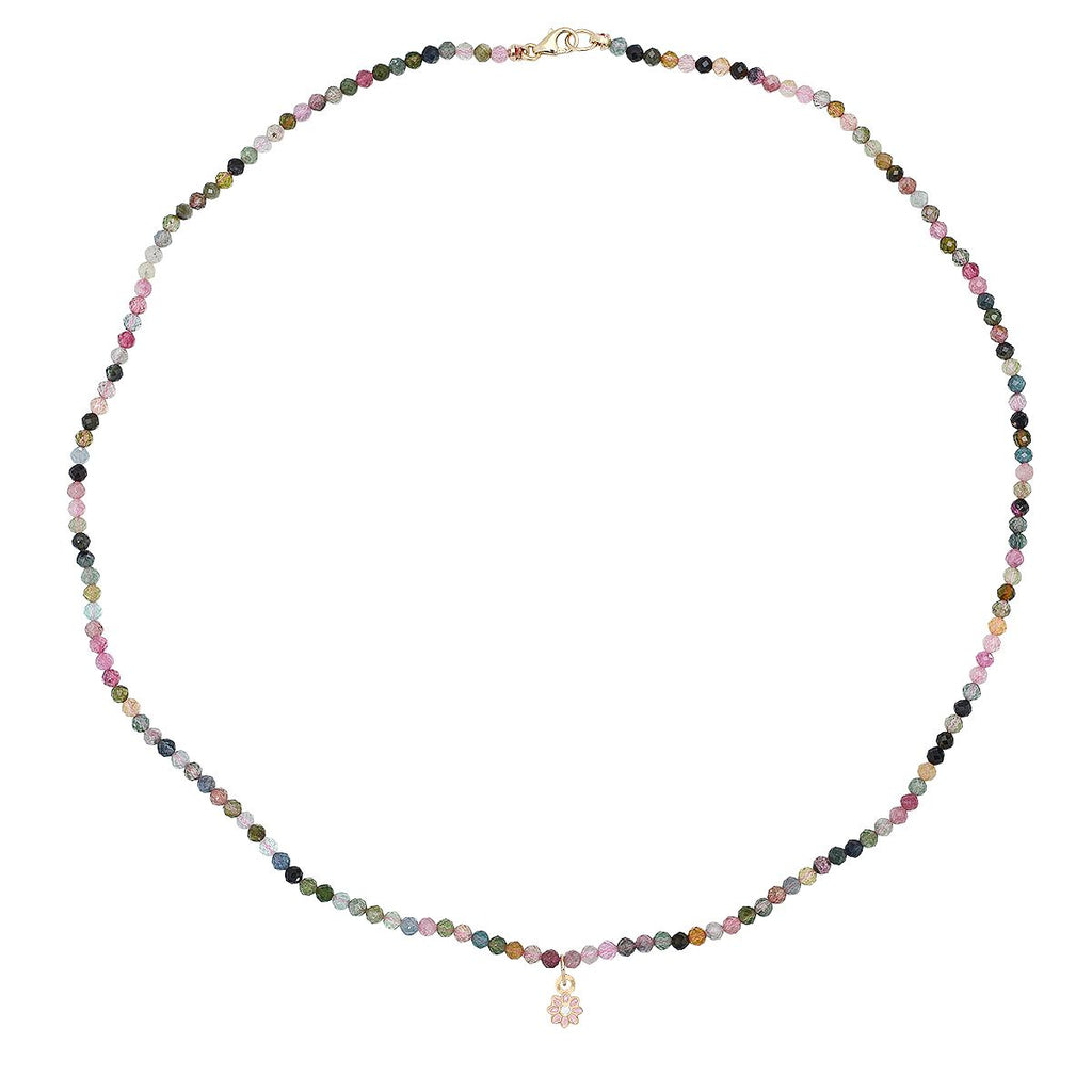 Petite Gemstone Flower necklace - Soul Journey Jewelry