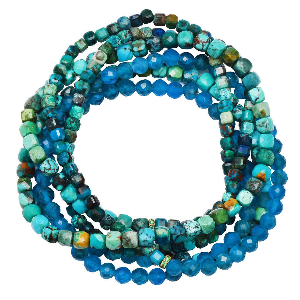 Turquoise Sea Wrap Bracelet - Soul Journey Jewelry
