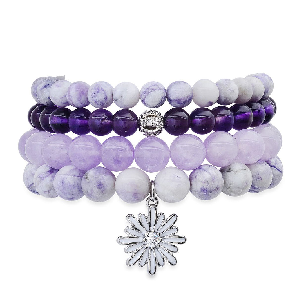 Tiffany Swimming in Lavender Bracelets - Soul Journey Jewelry
