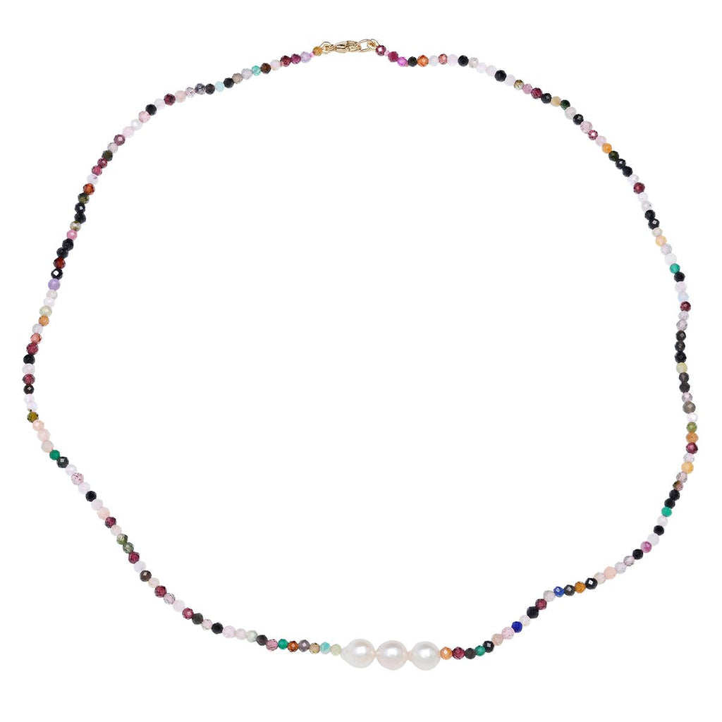 Tourmaline and Pearl Necklace - Soul Journey Jewelry